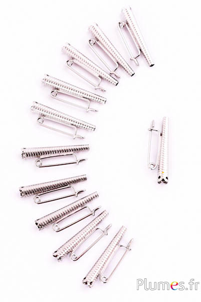 Broschennadel - Ø 3 mm, L.änge 30 mm - silberfarben